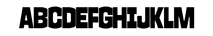 HALGap S Font UPPERCASE