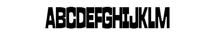 HALGap XS Font UPPERCASE