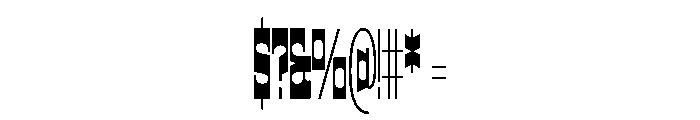 HALGap XXS Font OTHER CHARS
