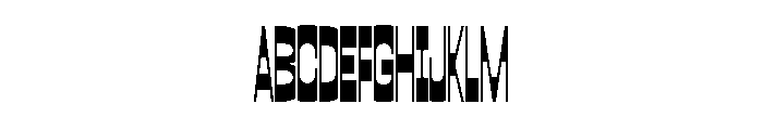 HALGap XXS Font UPPERCASE