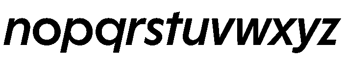 HALMagicHigh BoldOblique Font LOWERCASE
