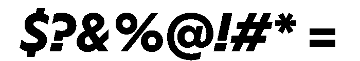 HALMagicHigh HeavyOblique Font OTHER CHARS