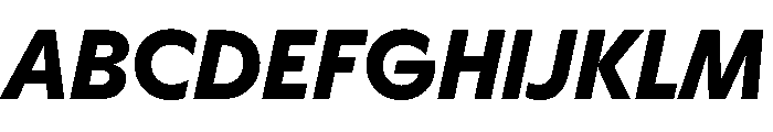 HALMagicHigh HeavyOblique Font UPPERCASE