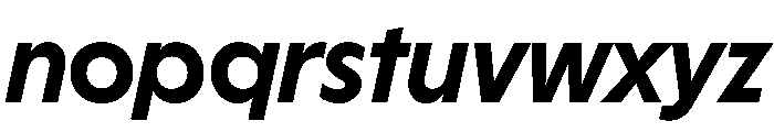 HALMagicHigh HeavyOblique Font LOWERCASE