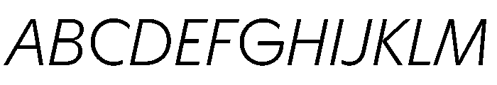 HALMagicHigh LightOblique Font UPPERCASE