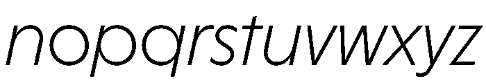HALMagicHigh LightOblique Font LOWERCASE