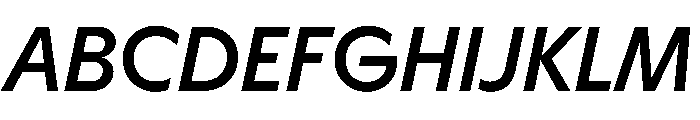 HALMagicHigh MediumOblique Font UPPERCASE