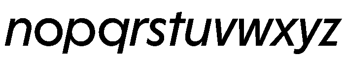 HALMagicHigh MediumOblique Font LOWERCASE