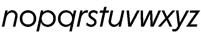HALMagicHigh RegularOblique Font LOWERCASE