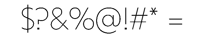 HALMagicHigh Thin Font OTHER CHARS