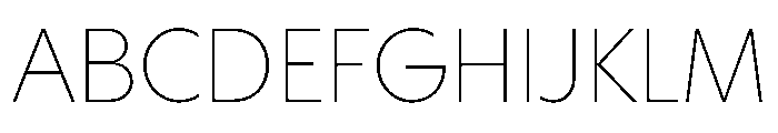 HALMagicHigh Thin Font UPPERCASE