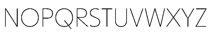 HALMagicHigh Thin Font UPPERCASE