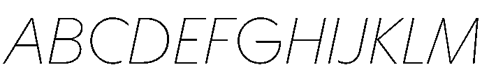 HALMagicHigh ThinOblique Font UPPERCASE