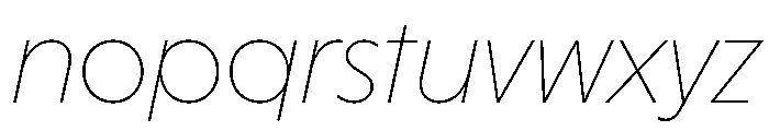 HALMagicHigh ThinOblique Font LOWERCASE
