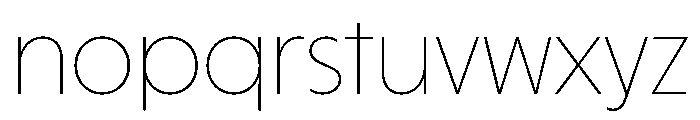HALMagicHigh Thin Font LOWERCASE