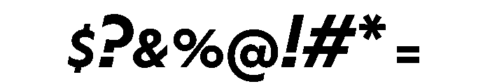 HALMagicLow BoldOblique Font OTHER CHARS