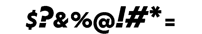 HALMagicLow HeavyOblique Font OTHER CHARS