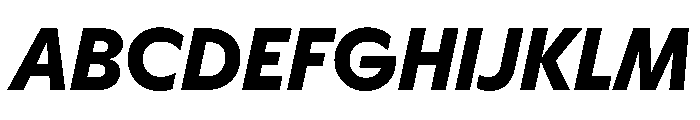 HALMagicLow HeavyOblique Font UPPERCASE