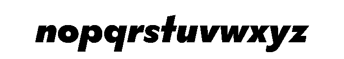 HALMagicLow HeavyOblique Font LOWERCASE