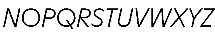 HALMagicLow LightOblique Font UPPERCASE