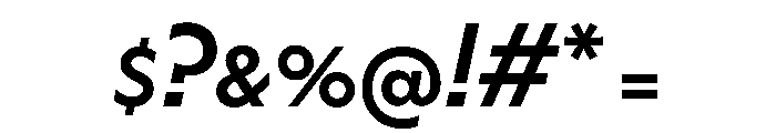 HALMagicLow MediumOblique Font OTHER CHARS