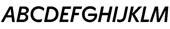 HALMagicLow MediumOblique Font UPPERCASE