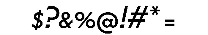 HALMagicLow RegularOblique Font OTHER CHARS