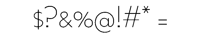 HALMagicLow Thin Font OTHER CHARS