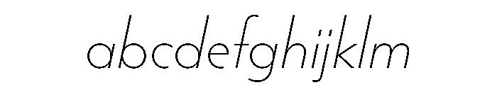 HALMagicLow ThinOblique FONT