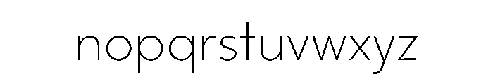 HALMagicLow Thin Font LOWERCASE