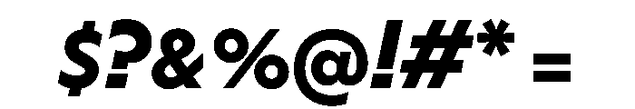 HALMagicMid HeavyOblique Font OTHER CHARS