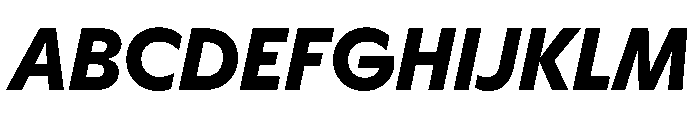 HALMagicMid HeavyOblique Font UPPERCASE
