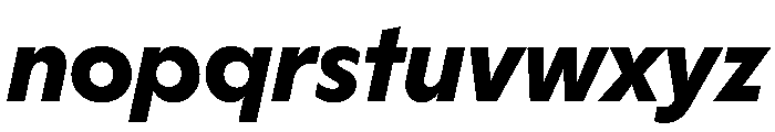 HALMagicMid HeavyOblique Font LOWERCASE