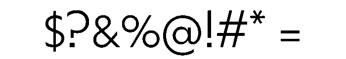 HALMagicMid Light Font OTHER CHARS