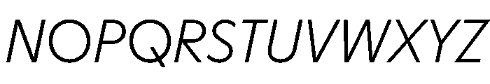 HALMagicMid LightOblique Font UPPERCASE