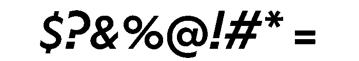 HALMagicMid MediumOblique Font OTHER CHARS