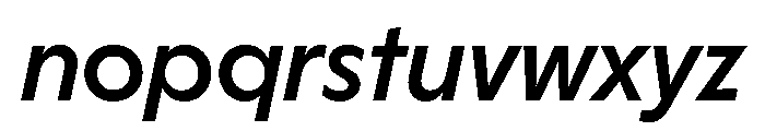 HALMagicMid MediumOblique Font LOWERCASE