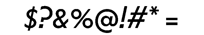 HALMagicMid RegularOblique Font OTHER CHARS