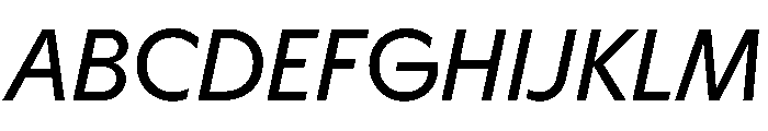 HALMagicMid RegularOblique Font UPPERCASE