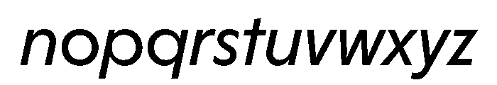 HALMagicMid RegularOblique Font LOWERCASE