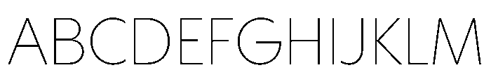 HALMagicMid Thin Font UPPERCASE