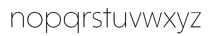 HALMagicMid Thin Font LOWERCASE