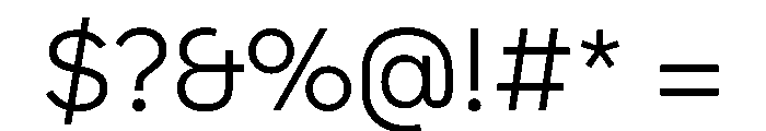 HALMatex Light Font OTHER CHARS