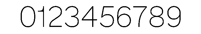 HALMatex Thin Font OTHER CHARS