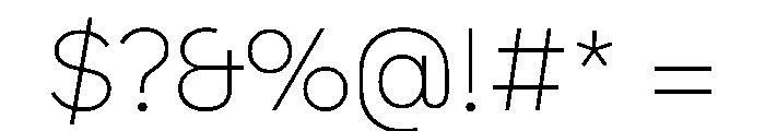 HALMatex Thin Font OTHER CHARS