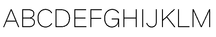 HALMatex Thin Font UPPERCASE