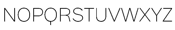 HALMatex Thin Font UPPERCASE
