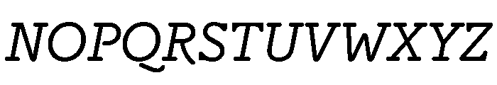 HALRepost RegularItalic Font UPPERCASE