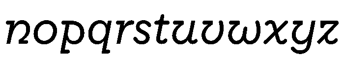 HALRepost RegularItalic Font LOWERCASE