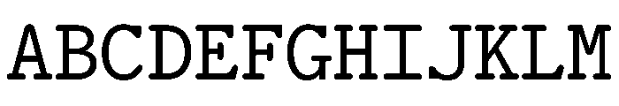HALRepostMono Regular Font UPPERCASE
